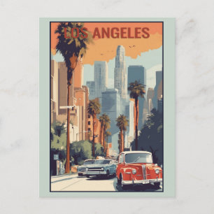 Cartão Postal Paisagem Urbana da Cidade de Los Angeles Califórni