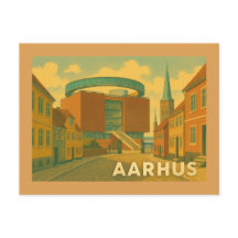 Paisagem urbana de Aarhus Dinamarca