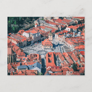 Cartão Postal paisagem urbana de Brasov, Romênia,