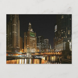 Cartão Postal paisagem urbana de Chicago