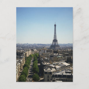 Cartão Postal paisagem urbana de Paris, França