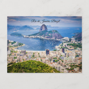 Cartão Postal Paisagem urbana do Rio de Janeiro, Brasil