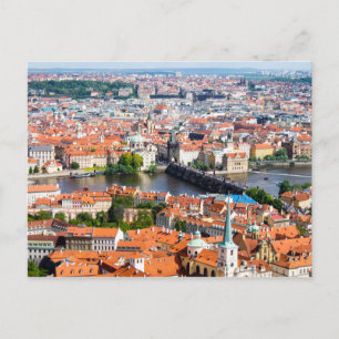 Cartão Postal paisagem urbana em Praga