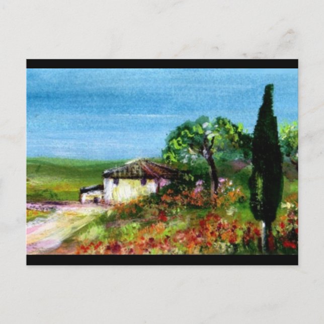 CARTÃO POSTAL PAISAGENS DA TOSCANA (Frente)