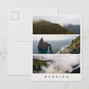 Cartão Postal Paisagens sombrias da Madeira, Colagem de fotos de