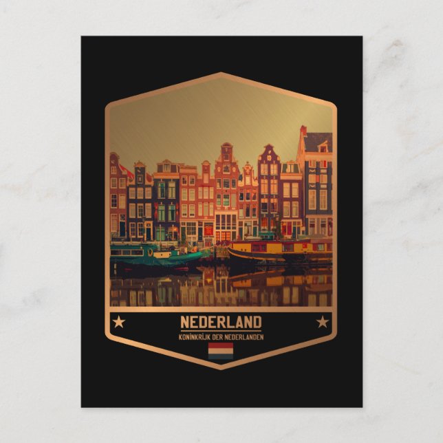 Cartão Postal Países Baixos (Frente)