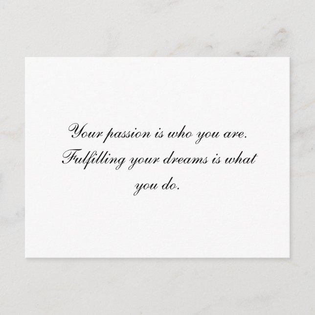 Cartão Postal Paixão (Frente)