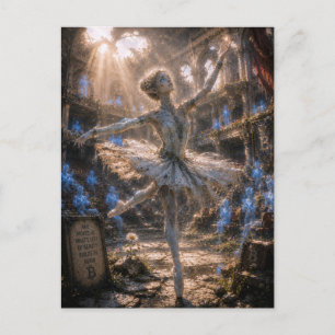 Cartão Postal Paixão / Bailarina / Casa de Ópera Arruinada