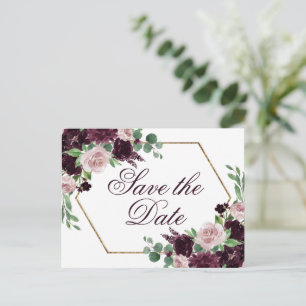 Cartão Postal Paixão Melancólica   Vinho Roxo Dramático Salvar a