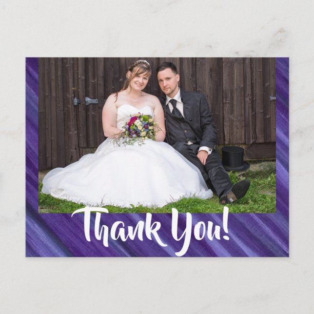 Cartão Postal Paixão Roxo | Escoamento de ameixa de Lavanda viol (Frente)