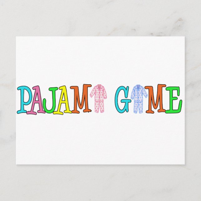 Cartão Postal Pajama Game (Frente)