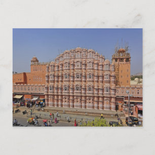 Cartão Postal Palace of the Winds (Hawa Mahal), Jaipur, India,