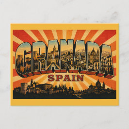 Cartão Postal Palácio Alhambra Granada Espanha