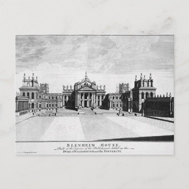 Cartão Postal Palácio Blenheim (Frente)