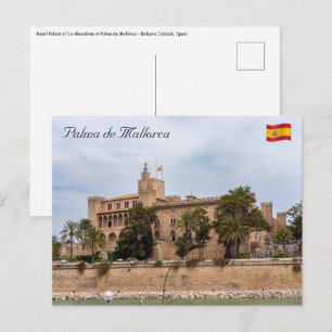 Cartão Postal Palácio da Almudaina em Palma de Mallorca