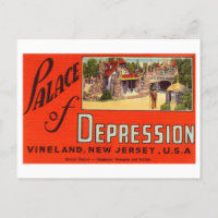 Palácio da Depressão em Nova Jersey Vintage