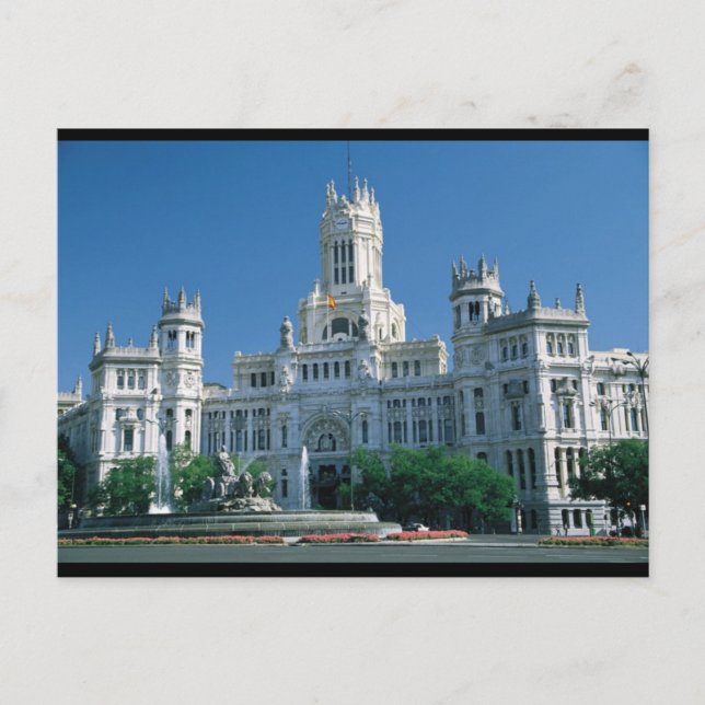 Cartão Postal Palácio das Comunicações de Madrid (Frente)