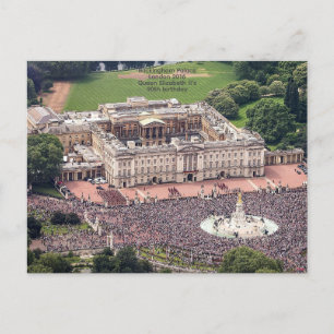 Cartão Postal Palácio de Buckingham 2016. 90º aniversário da Rai