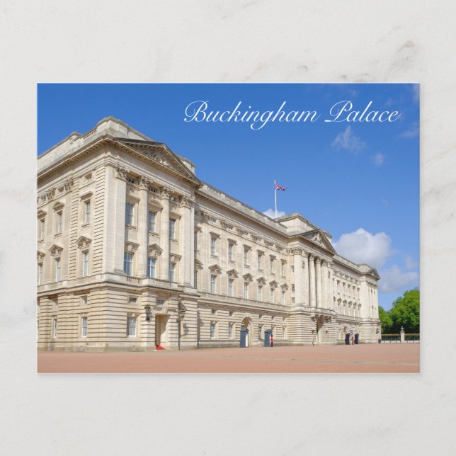 Cartão Postal Palácio de Buckingham, Cartão-postal britânico de  (Frente)