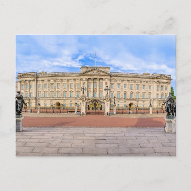 Cartão Postal Palácio de Buckingham, Londres, Reino Unido (Frente)
