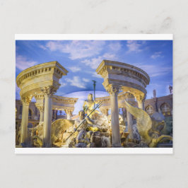 Cartão Postal Palácio de César Estátua Hotel Cassino Las Vegas