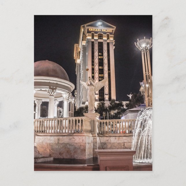 Cartão Postal Palácio de César Las Vegas Hotel City (Frente)