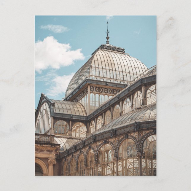 Cartão Postal Palacio de Cristal del Retiro, Madrid (Frente)