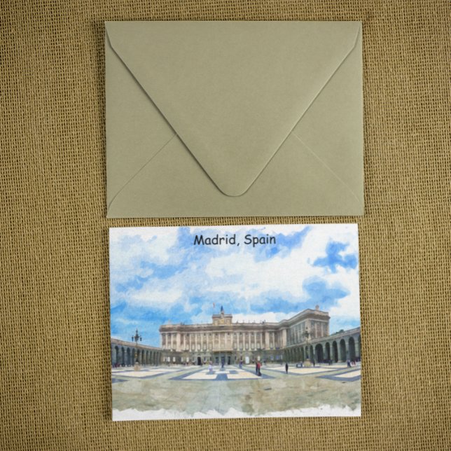 Cartão Postal Palácio de Espanha de Madrid (madrid spain royal palace postcard)