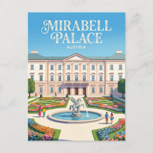 Cartão Postal Palácio de Mirabell Áustria