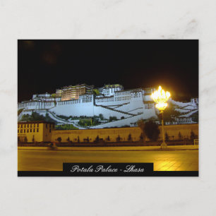 Cartão Postal Palácio de Potala, Lhasa, Castelo Budista, Tibete