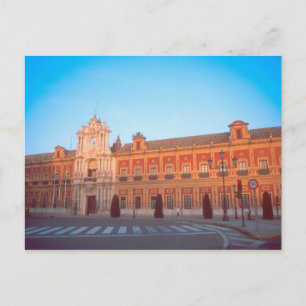 Cartão Postal Palácio de Telmo em Sevilha, Espanha sede do