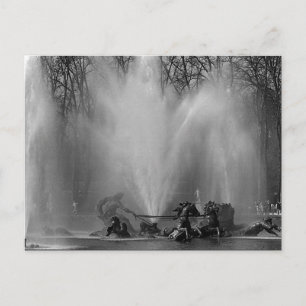 Cartão Postal Palácio de Versalhes França fonte Apollo Vintage