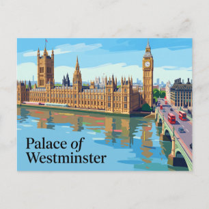 Cartão Postal Palácio de Westminster Reino Unido