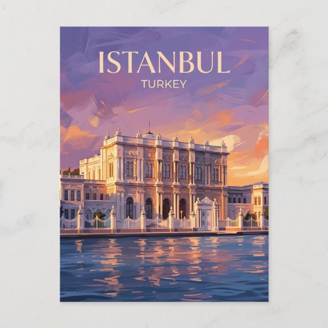 Cartão Postal Palácio Dolmabahçe Turquia (Frente)