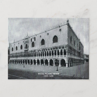 Cartão Postal Palácio dos Cães, PALÁCIO DUCAL, VENICE1309-1438