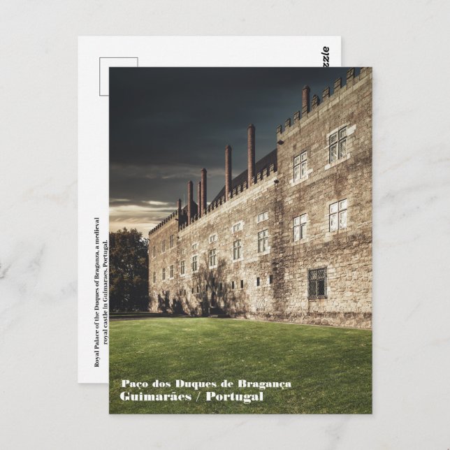Cartão Postal Palácio dos Duques de Braganza (Frente/Verso)