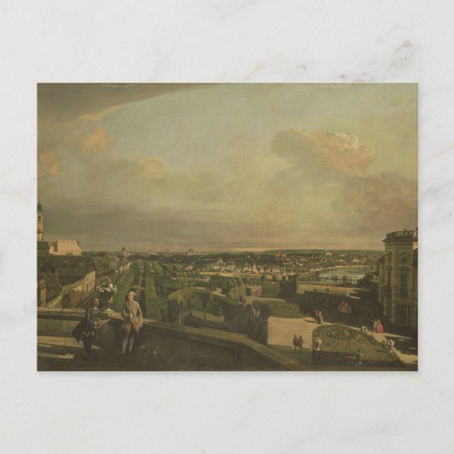 Cartão Postal Palácio e Jardim de Kaunitz, Viena, 1759/60 (Frente)