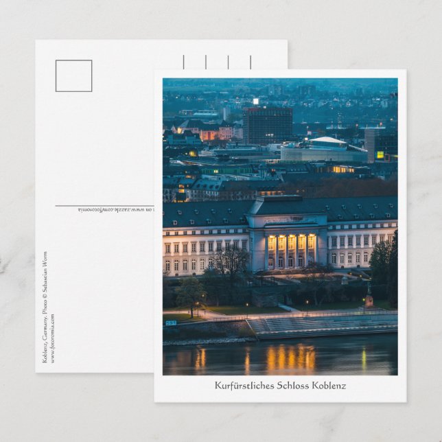 Cartão Postal Palácio Eleitoral Koblenz (Frente/Verso)