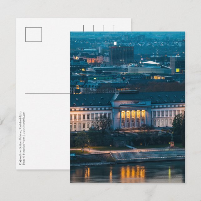 Cartão Postal Palácio Eleitoral Koblenz (Frente/Verso)