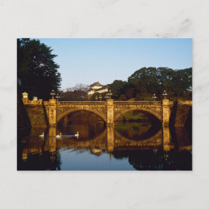 Cartão Postal Palácio Imperial, Ponte Nijubashi, Tóquio, Japão