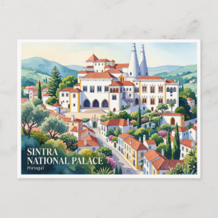 Cartão Postal Palácio Nacional de Sintra Portugal