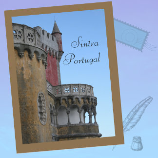 Cartão Postal Palácio Pena em Sintra Portugal