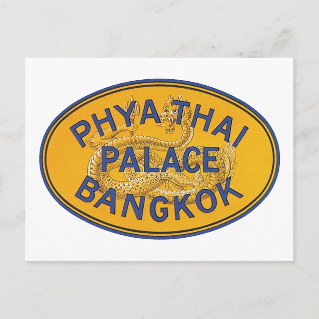 Cartão Postal Palácio Phya Thai Banguecoque (Frente)
