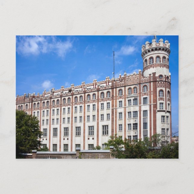 Cartão Postal Palácio Postal em Budapeste (Frente)