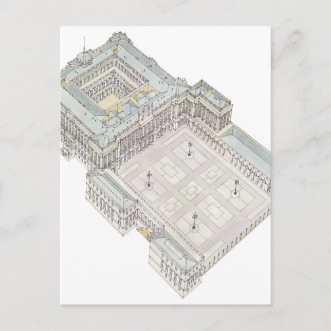 Cartão Postal Palácio Real. Espanha de Madrid (Frente)
