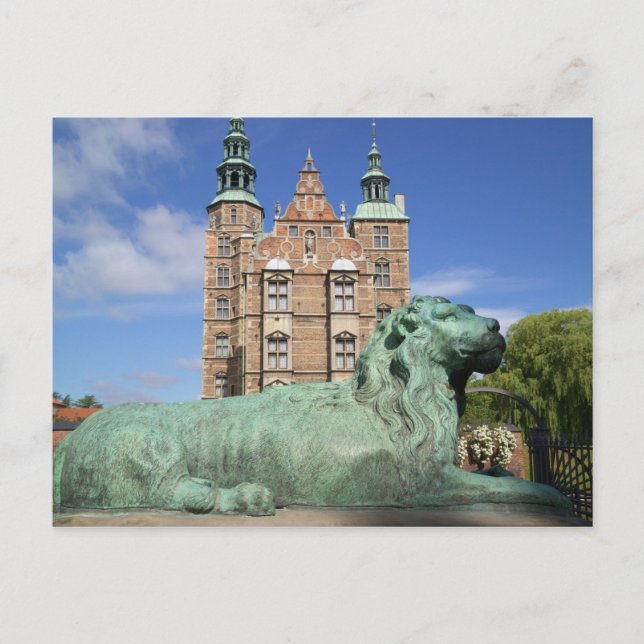 Cartão Postal Palácio Rosenborg, Copenhague, Dinamarca (Frente)