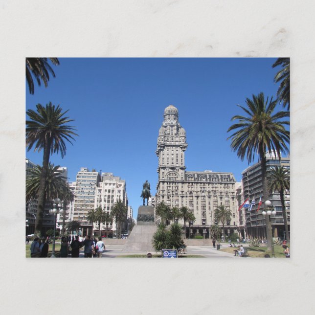 Cartão Postal Palacio Salvo, Montevideo, Uruguai (Frente)