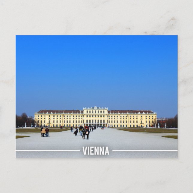 Cartão Postal Palácio Schönbrunn - Viena Áustria (Frente)