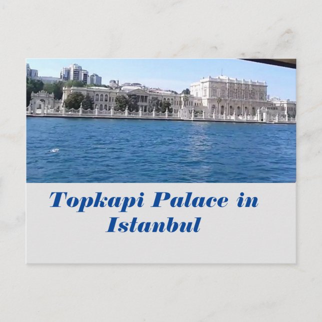 Cartão Postal Palácio Topkapi em Istambul, Turquia (Frente)