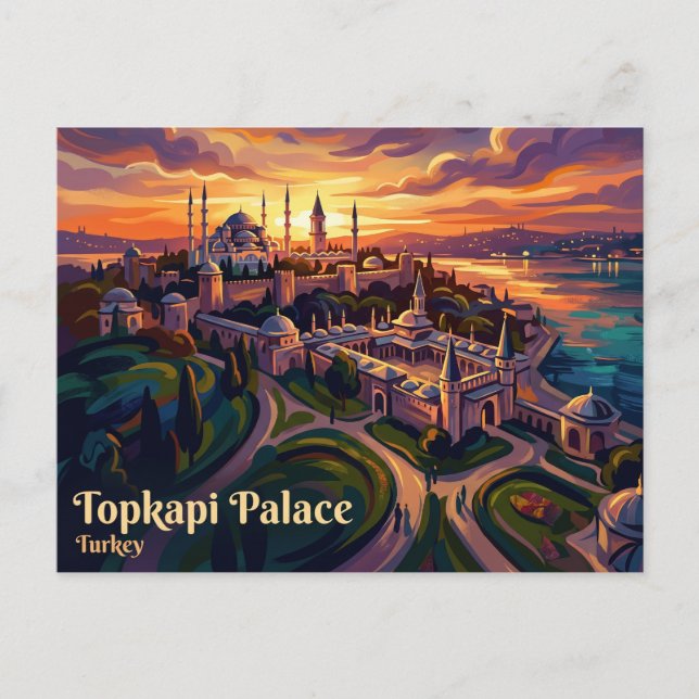 Cartão Postal Palácio Topkapi Turquia (Frente)